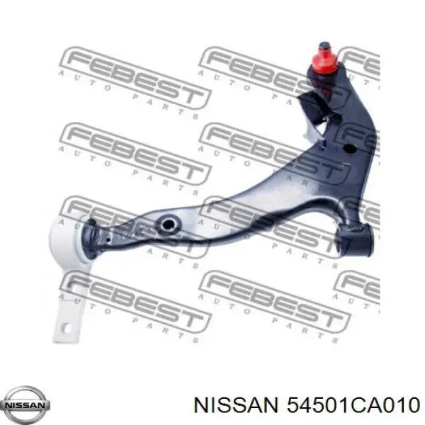 Важіль передньої підвіски нижній, лівий 54501CA010 Nissan/Infiniti