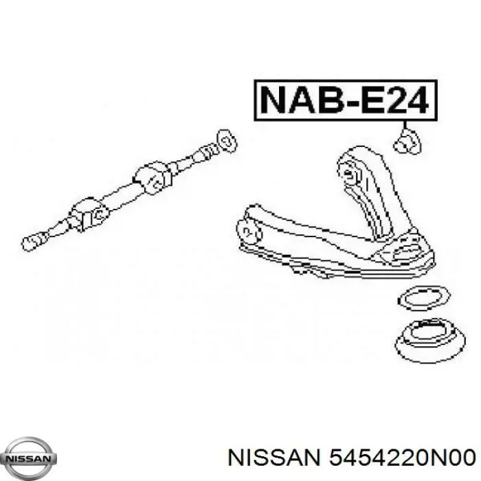 Купити 5454220N00 Nissan/Infiniti Сайлентблок передньої підвіски