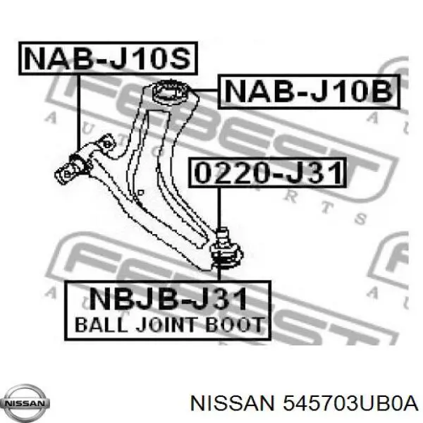  545703UB0A Nissan/Infiniti