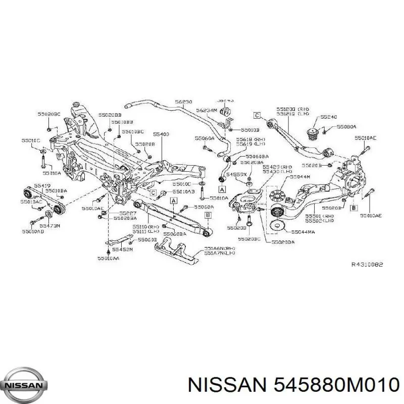  545880M010 Nissan