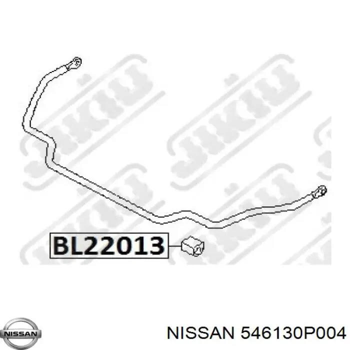 546130P004 Nissan/Infiniti Втулка стабілізатора переднього