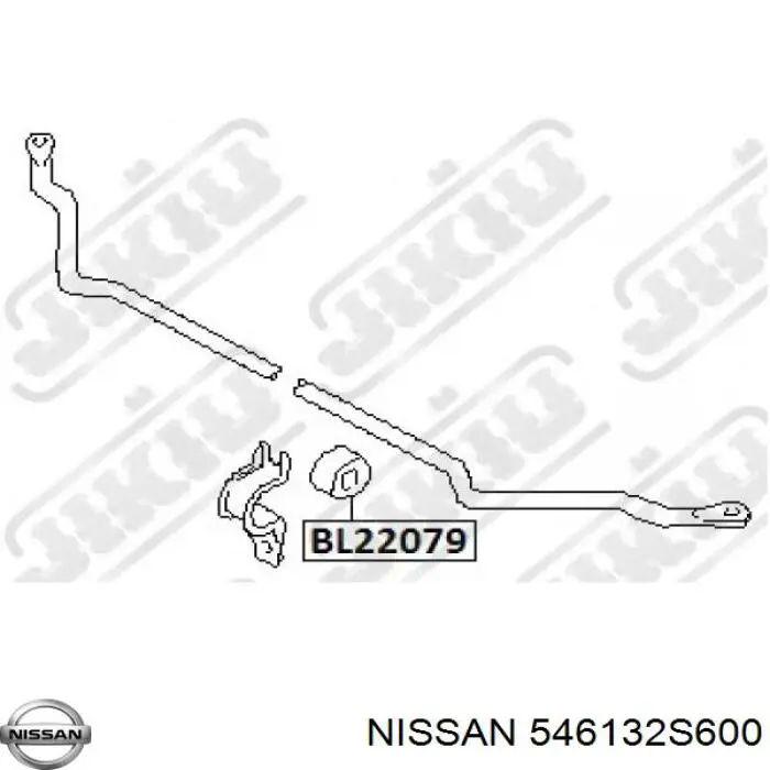 Купити 546132S600 Nissan/Infiniti Подушка стабілізатора передня