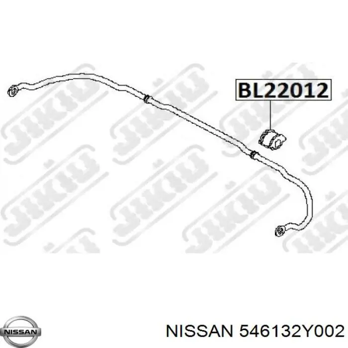 Подушка стабілізатора Nissan/Infiniti 546132Y002 ціна, від 1.66 USD