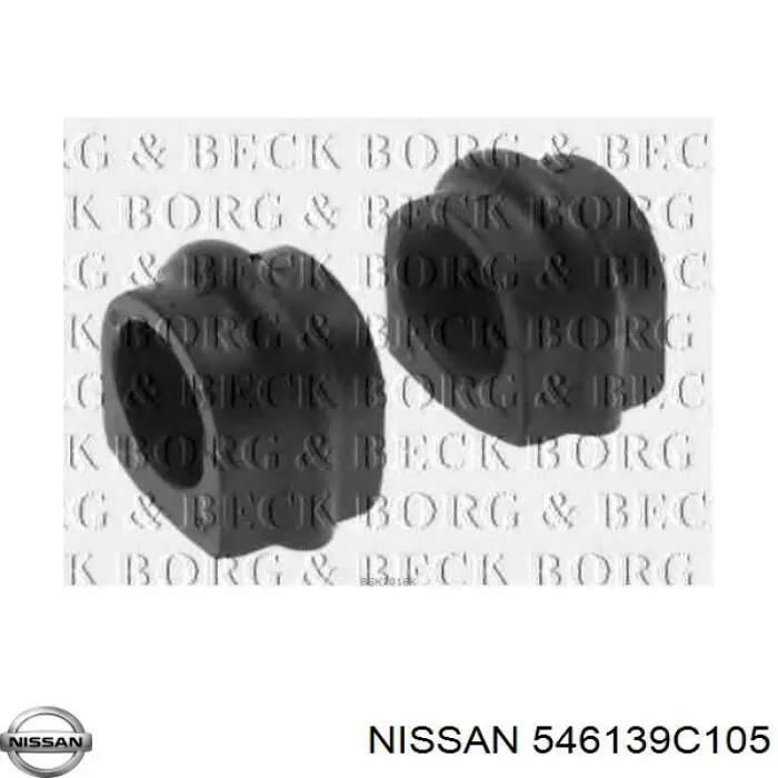 Втулка переднього стабілізатора 546139C105 Nissan/Infiniti