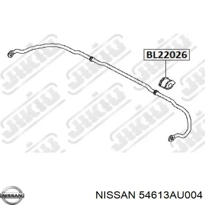54613AU004 Nissan/Infiniti Втулка стабілізатора переднього