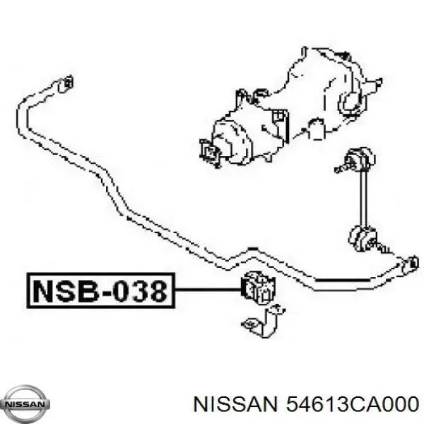 Втулка заднего стабилизатора NISSAN 54613CA000