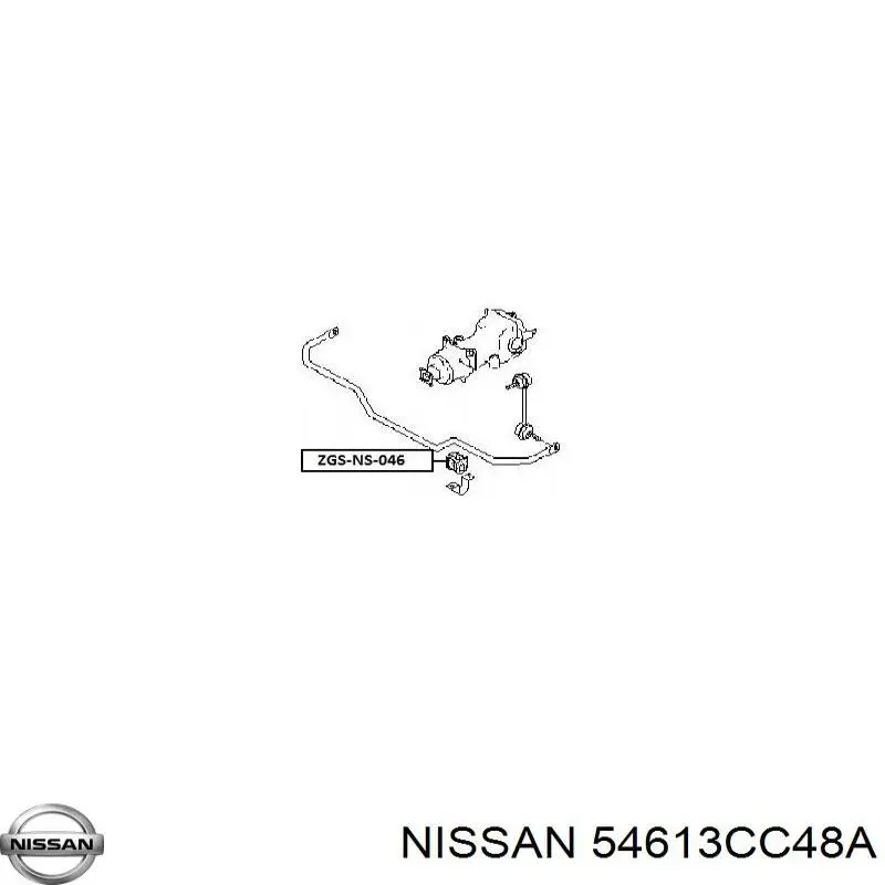 Опора стабілізатора Nissan/Infiniti 54613CC48A ціна, від 4.86 USD