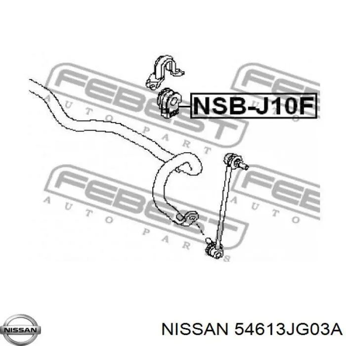 Купити 54613JG03A Nissan/Infiniti Подушка стабілізатора передня