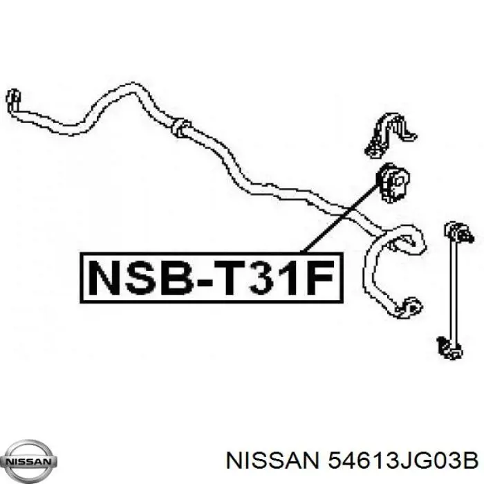 Подушка стабілізатора Nissan/Infiniti 54613JG03B ціна, від 6.25 USD