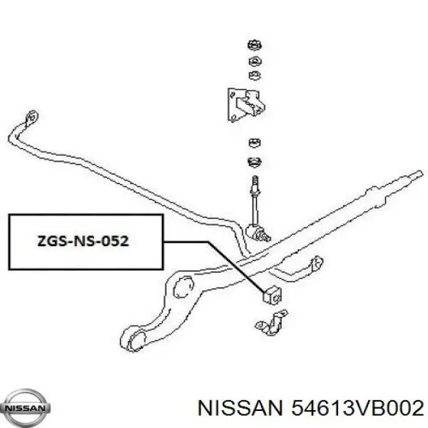 Подушка стабілізатора Nissan/Infiniti 54613VB002 ціна, від 4.68 USD
