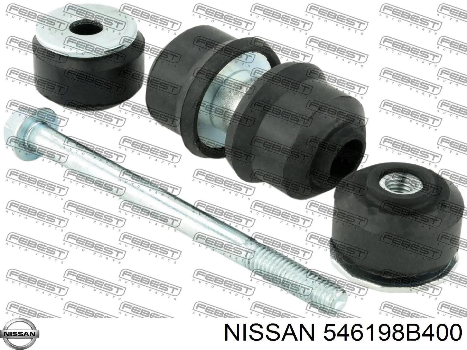Втулка стійки переднього стабілізатора Nissan/Infiniti 546198B400 ціна, від 0.44 USD