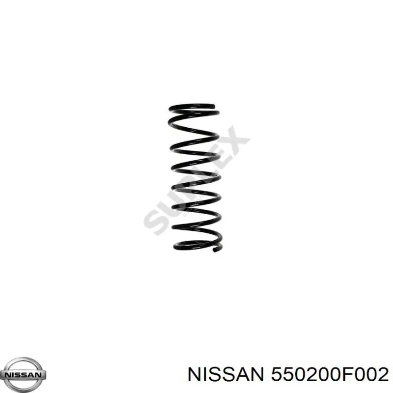 550200F002 Nissan пружина задня