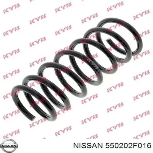 550202F016 Nissan/Infiniti Пружина підвіски задня