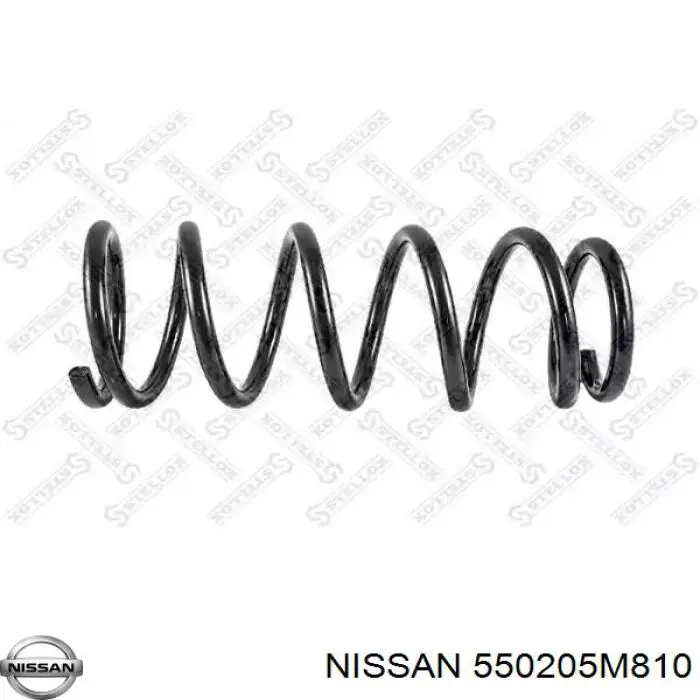 55020BN410 Nissan пружина задня