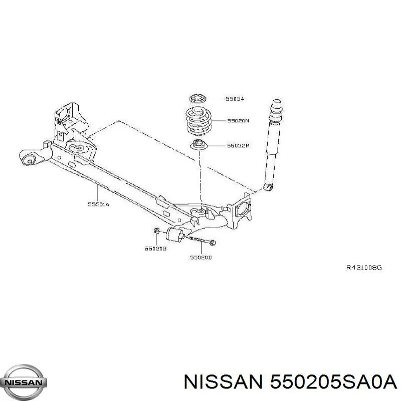  550205SA0A Nissan