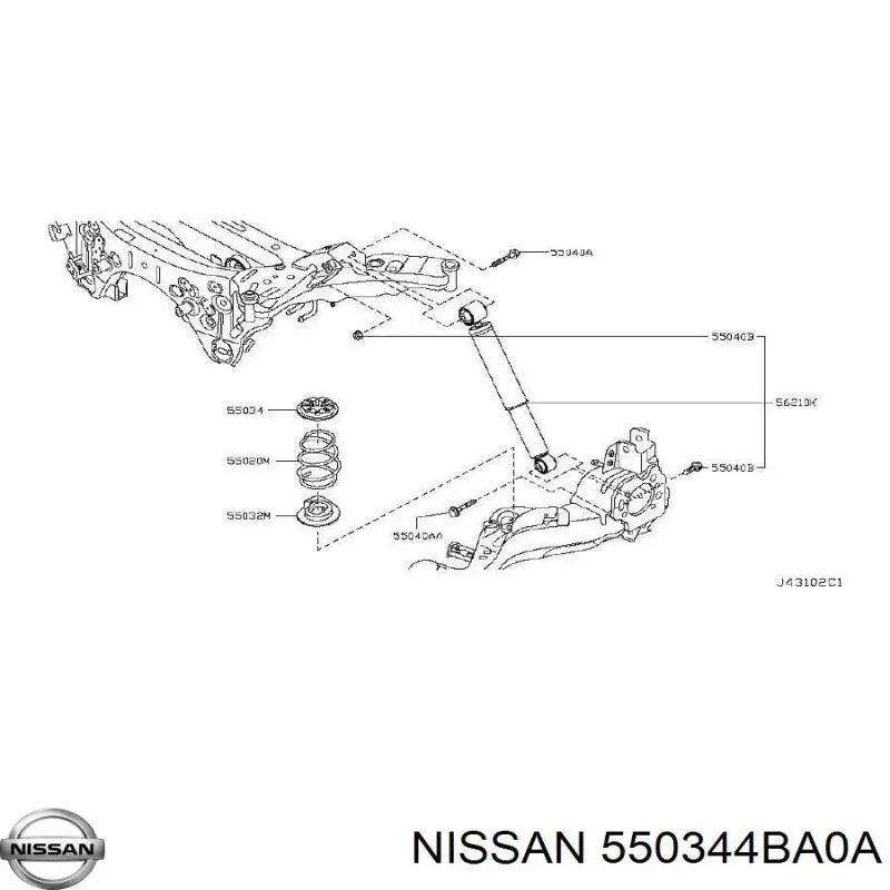  Nissan/Infiniti 550344BA0A ціна, від 10.19 USD