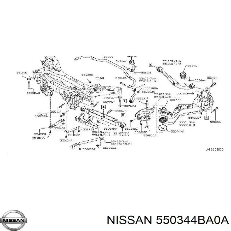  550344BA0A Nissan