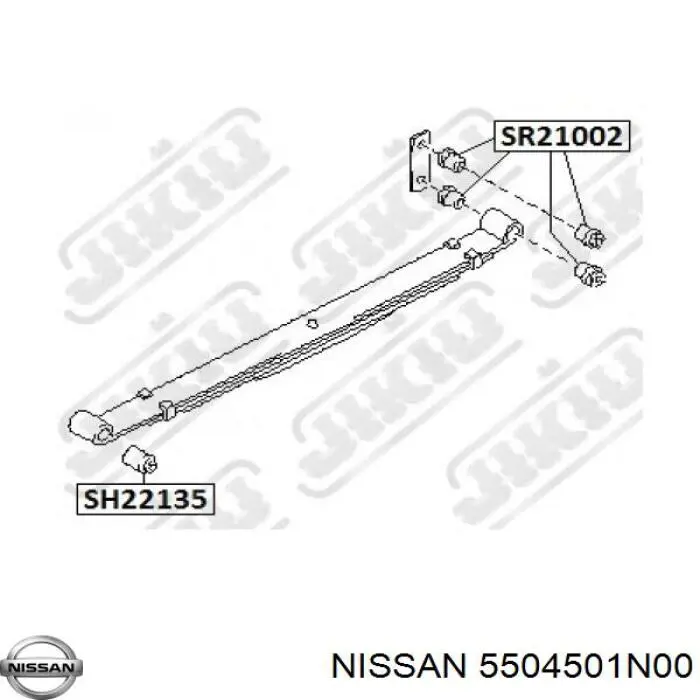 Купити N26621 RBI Сайлентблок ресори, задній