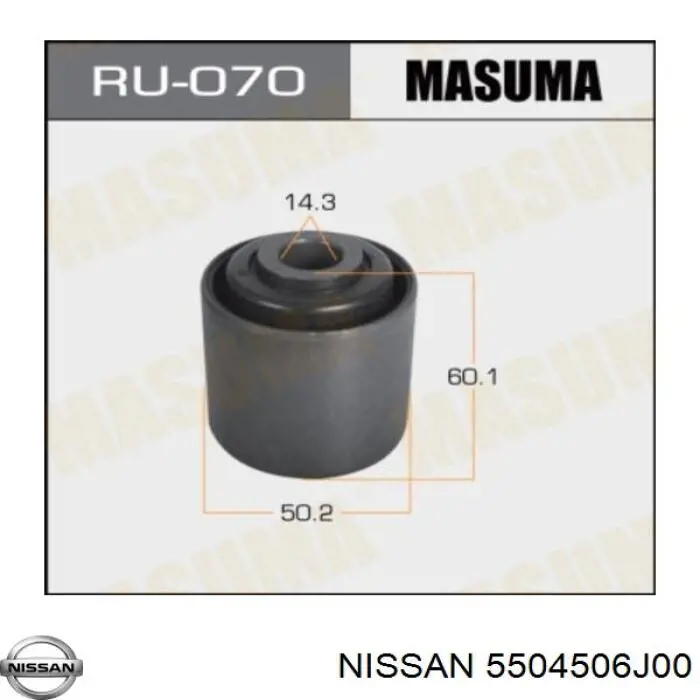 Купити 5504506J00 Nissan/Infiniti Сайлентблок заднього поздовжнього нижнього важеля