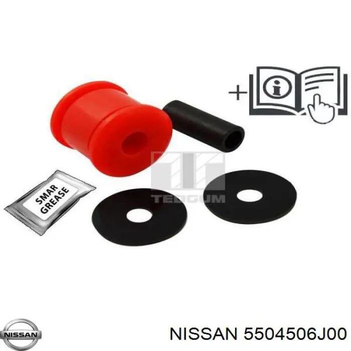 Сайлентблок заднього поздовжнього нижнього важеля NISSAN 5504506J00