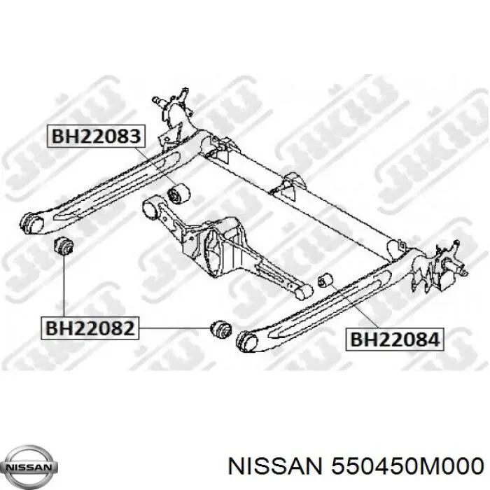 550450M000 Nissan/Infiniti Сайлентблок балки моста