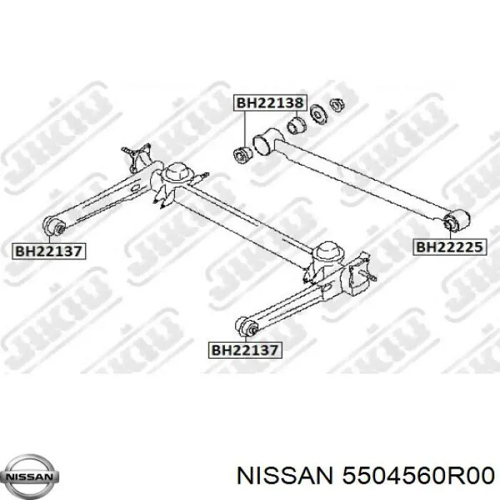 5504560R00 Nissan сайлентблок задньої балки/підрамника