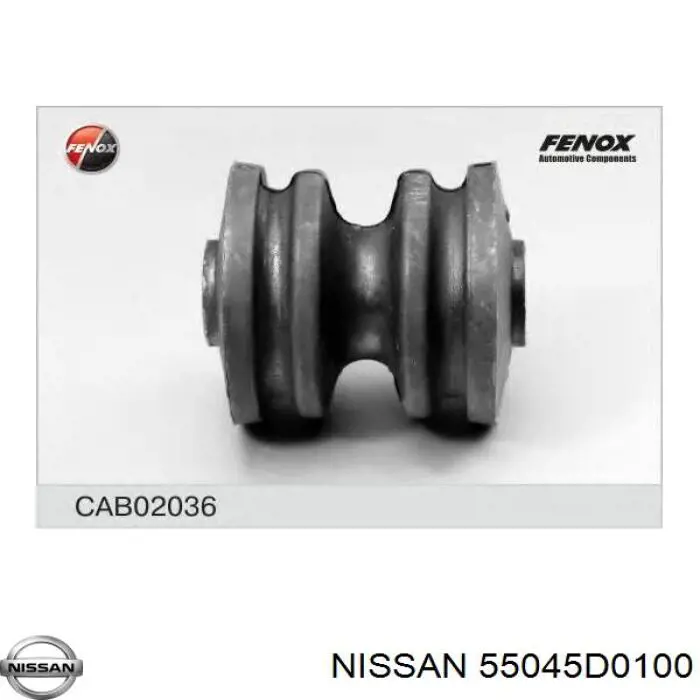55045D0100 Nissan/Infiniti Сайлентблоки поздовжніх важелів передньої підвіски