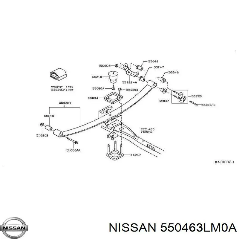  550463LM0A Nissan