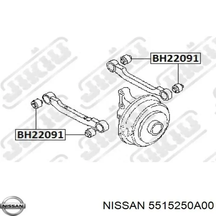 Сайлентблок заднього поперечного важеля Nissan Prairie (M10) (Нісан Прерія)