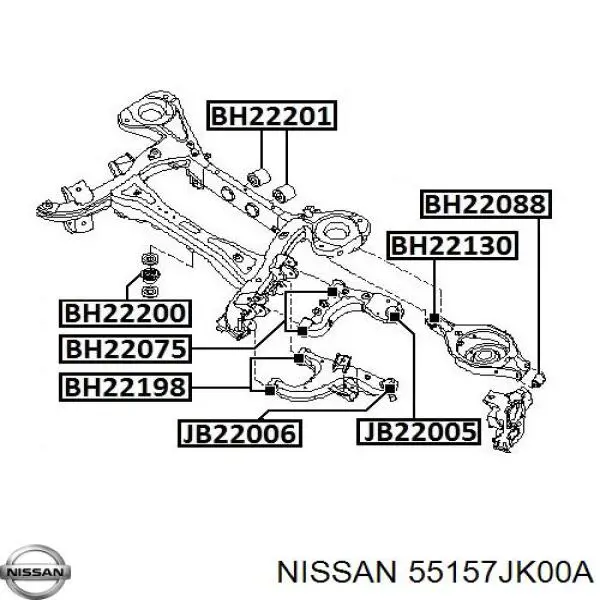 Сайлентблок цапфи задньої RRD3082 Caster