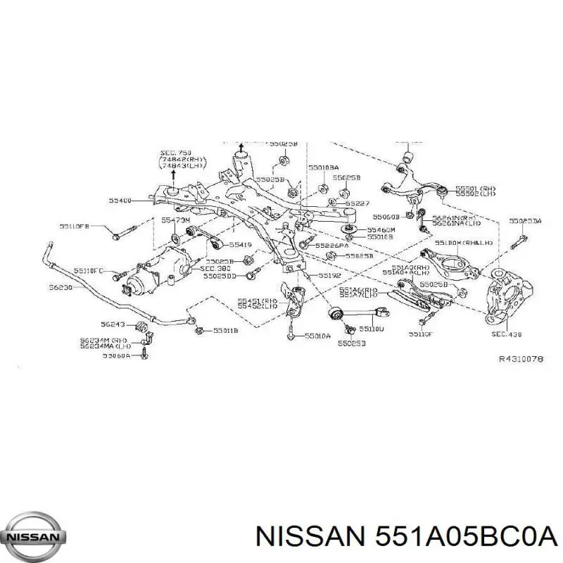 551A05BC0A Nissan/Infiniti 