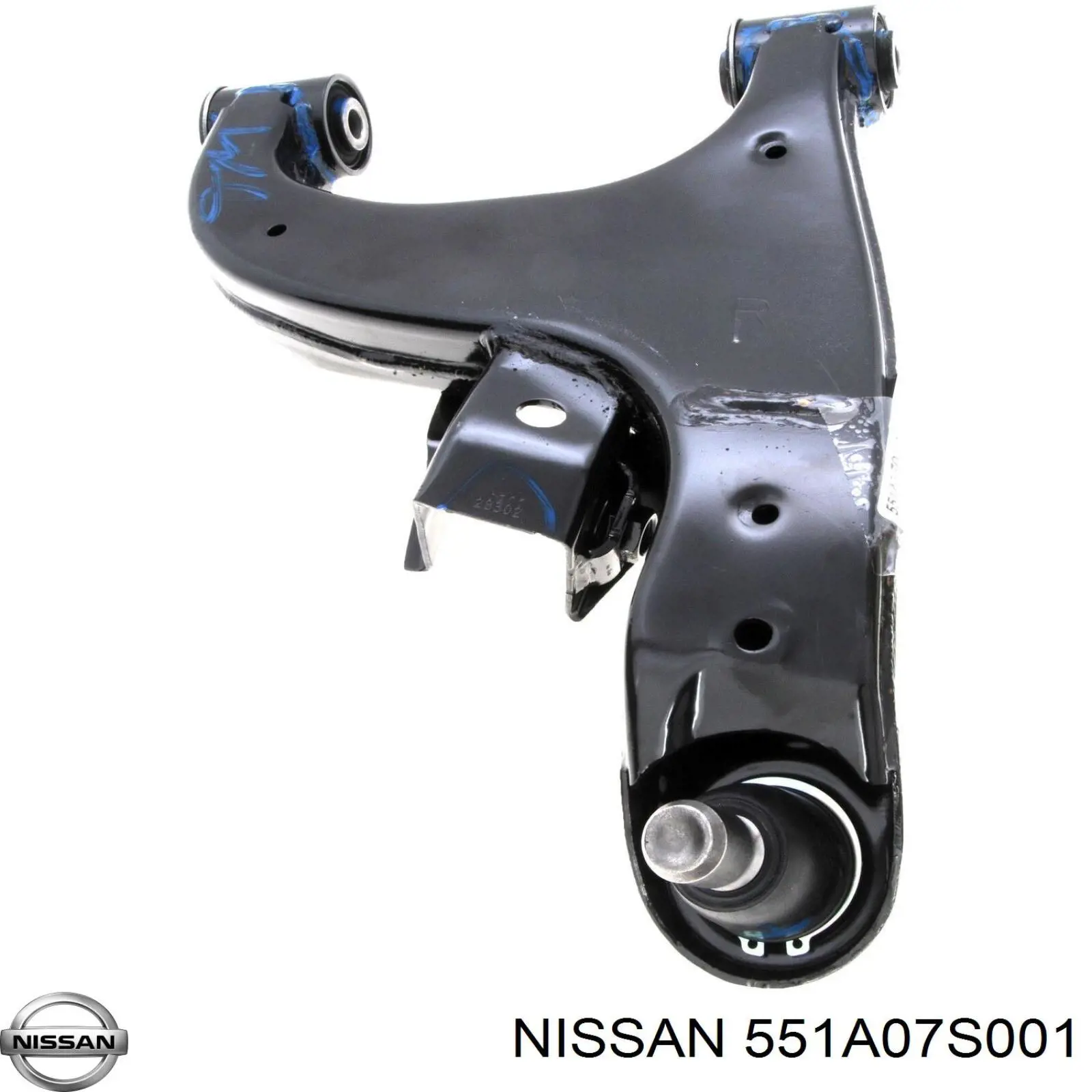 Важіль задньої підвіски нижній, правий Nissan Pathfinder (R51M) (Нісан Патфайндер)