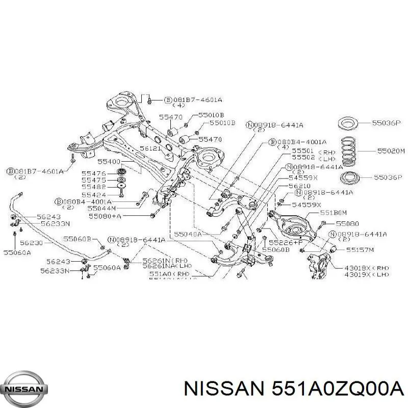 Купити 551A0ZQ00A Nissan/Infiniti 