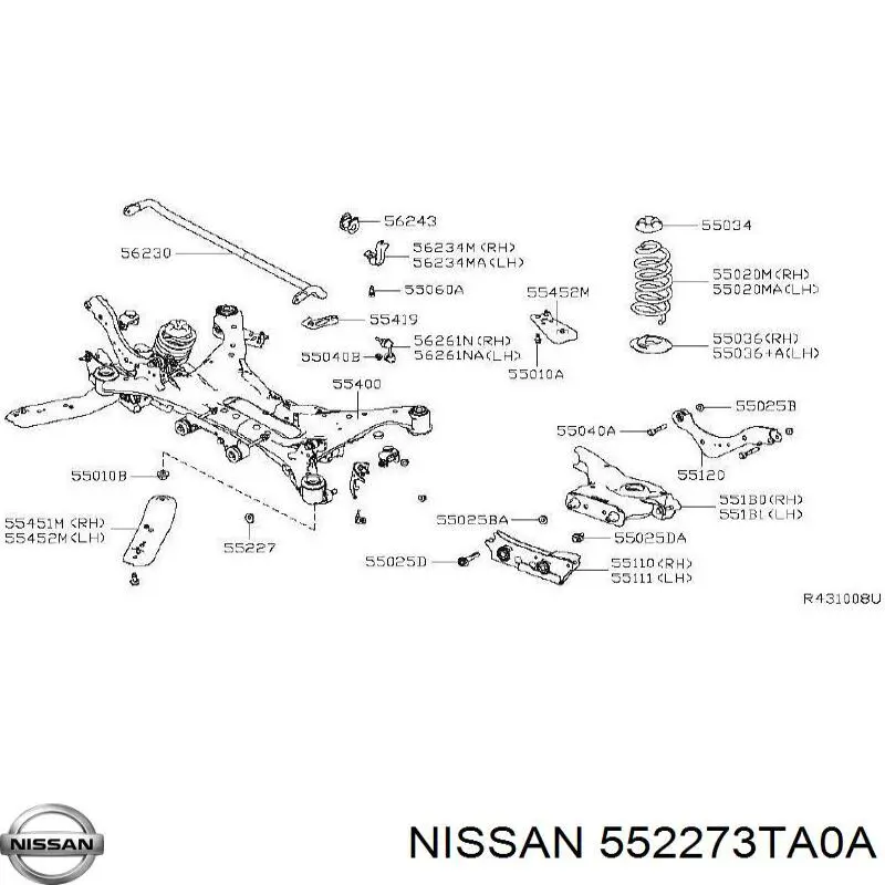 Купити 552273TA0A Nissan/Infiniti 