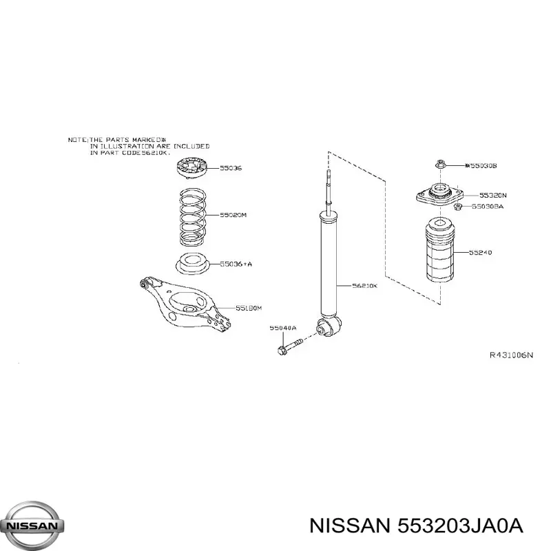  553203JA0A Nissan