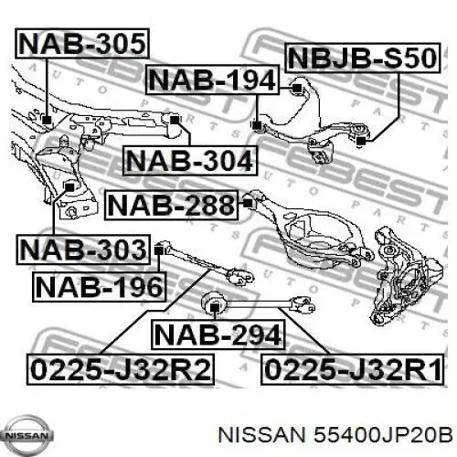  Балка задньої підвіски, підрамник Nissan Murano 