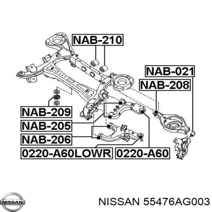 Купити 55476AG003 Nissan/Infiniti 