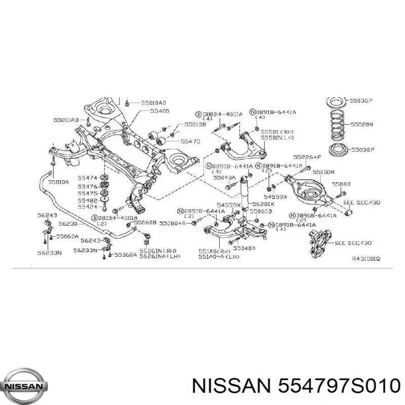  554797S010 Nissan