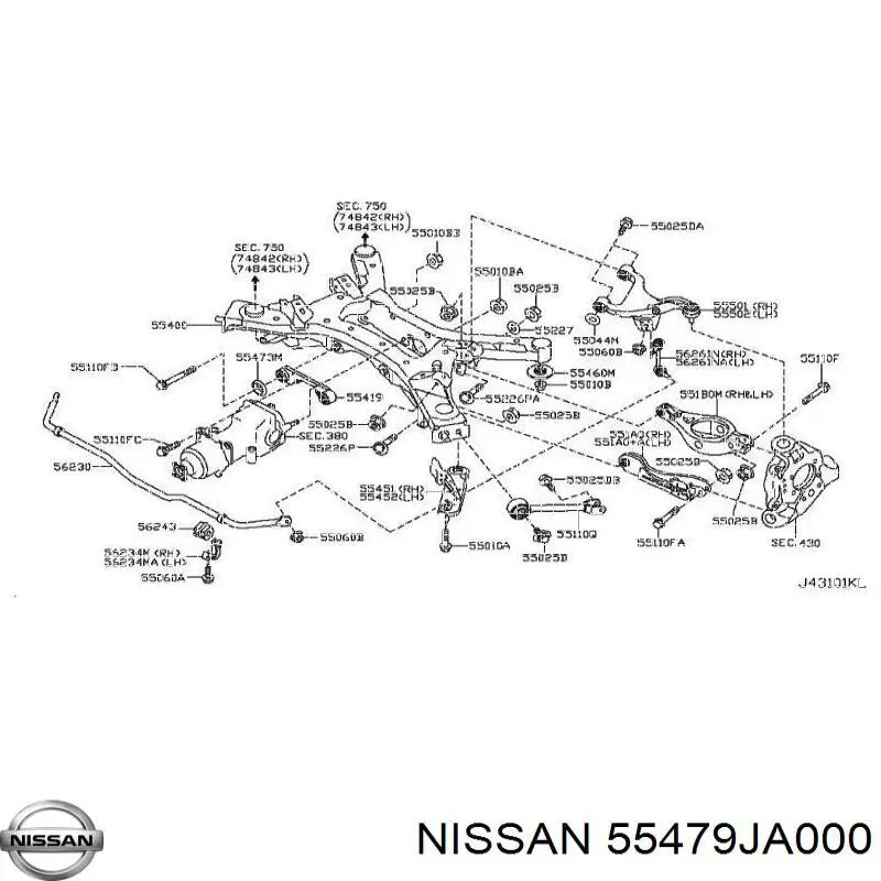  55479JA000 Nissan