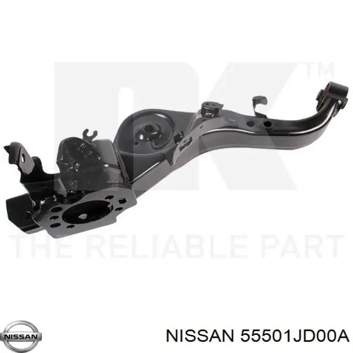 Важіль/тяга задньої підвіски подовжній нижній, правий Nissan/Infiniti 555014CA0B