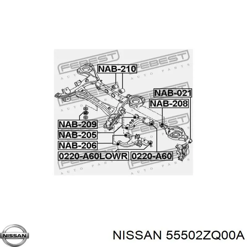 Правий важіль передній нижній підвіски AND 3S407034