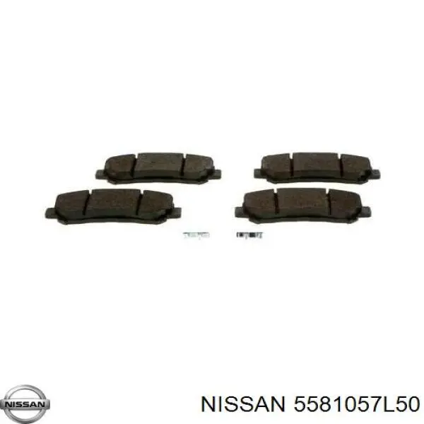 Тормозні колодки Nissan/Infiniti 5581057L50