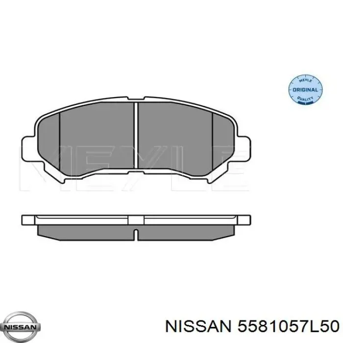 Гальмівні колодки Nissan/Infiniti 5581057L50 ціна, від 25.91 USD