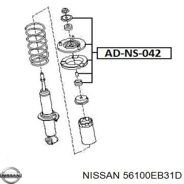 Амортизатори передні Nissan/Infiniti 56100EB39D