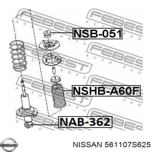 561107S625 Nissan амортизатор передній
