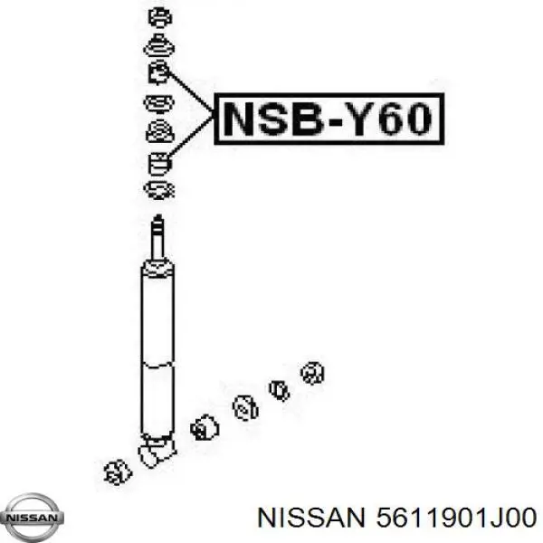 Втулка штоку переднього амортизатора NISSAN 5611901J00
