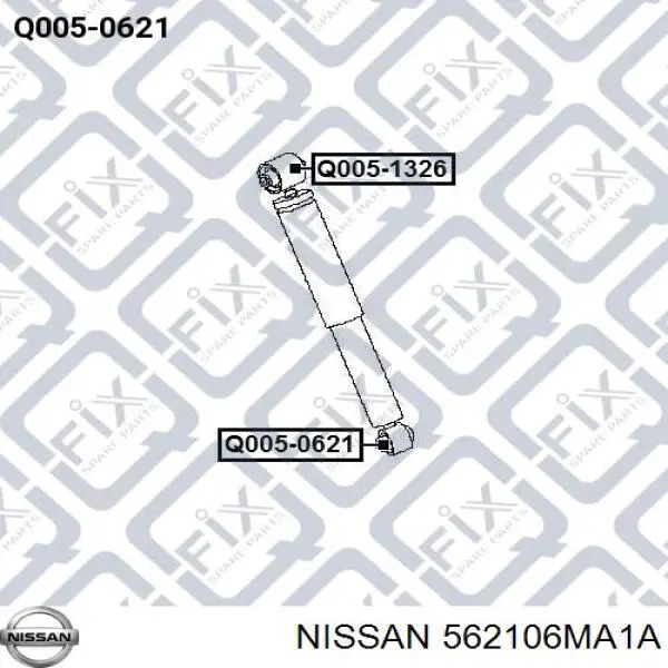 562106MA1A Nissan/Infiniti Амортизатори задні