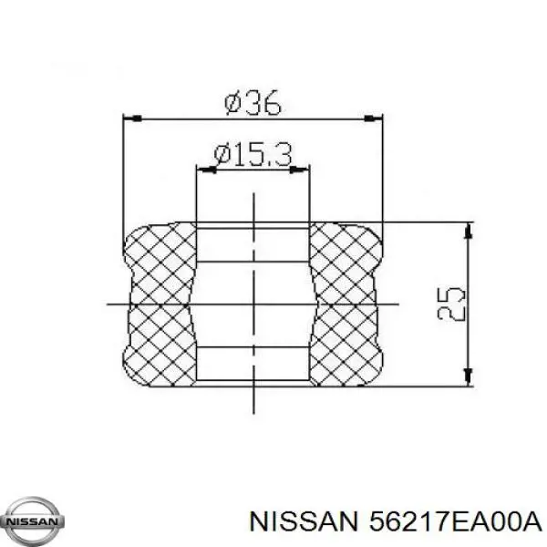 Втулка штоку переднього амортизатора Nissan/Infiniti 56217EA00A ціна, від 8.87 USD