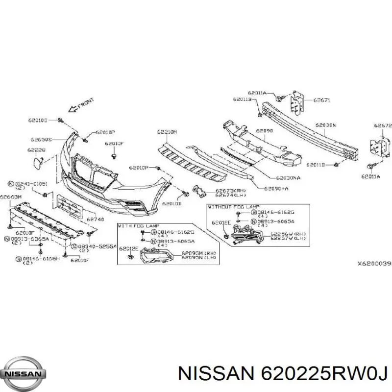  620225RW0J Nissan