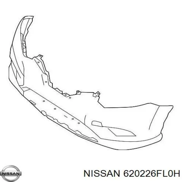 620226FL0H Nissan бампер передній